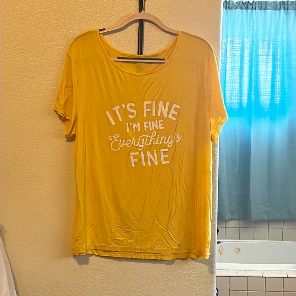 MISSLOOK Yellow Short Sleeve Tee